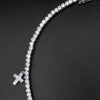 Cadena Tennis Cruz Plata