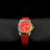 Reloj Rx Pulso Goma Rojo